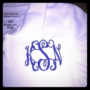 🌟4 for $10 SALE🌟 “KSN” Monogram Uniform Polo